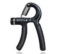Jagowa Hand Grip Strengthener 5-60 KG Adjustable Grip Strength Trainer with Non-Slip Handle and Stainless Steel Spring for Wrists Fingers Muscles Injury Recovery