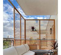 Jagram Venetian Larch Wooden External Balcony Screen, H180X60 Cm