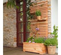 Jagram Wooden Planter With Trellis, Larix Larch, H120X60X46 Cm