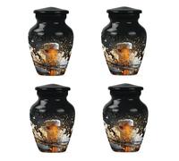 JAGSHASHI Beer Urn - Keepsake Urn - Urns for Ashes Adult Female - Human Cremation Urns - Ash Holders for Human Ashes - Decorative Urns (3 inch pack of 4)