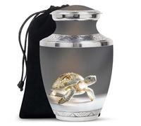 JAGSHASHI Fantasy Turtle Urn for Human Ashes - Cremation Urn Human Ashes - Modern Urn - Urns for Human Ashes Adult Female - Ashes Holder - Urns for Adults (10 inch)