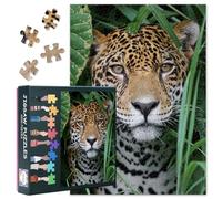 Jaguar 1000 Piece Puzzle for Adults Jaguar in Forest Puzzle 1000 Pieces Home Wall Decoration Challenging Puzzles Suitable for Game Nights Teens Educational Toys Finished Size: 70x50cm
