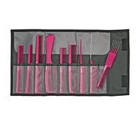 Jaguar A-Line Hair Comb 9-Pieces Set, Pink, 0.19 kg