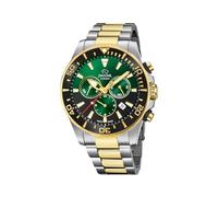 Jaguar Men's Swiss Quartz Chronograph Watch - Model J862/5, Two-tone Stainless Steel, Green Dial