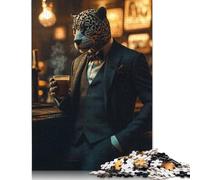 Jaguar And A Cup of Tea Jigsaw Puzzles 1000 Pieces for Adults Paper Puzzles Brain Exercise Challenge Game Entertainment Gifts Teenagers Family Activity 1000pcs (75x50cm)