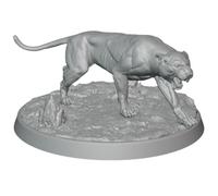 Jaguar Animal Companion DnD TTRPG Huge Miniature 50mm base - 32mm Scale D&D RPG NPC Wargaming Dungeons Panther Cougar Figure