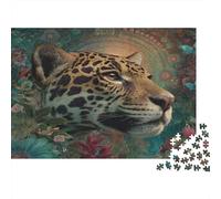 Jaguar, Ayahuasca Jigsaw Puzzles. 1000pcs (75x50cm) Whimsical Challenge Toy for Educational Games Gifts
