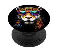 Jaguar Big Cat Panther Funny Cat Lover Cute Jaguar PopSockets Adhesive PopGrip