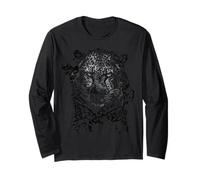 Jaguar Big Powerful Cat Wildlife Fierce Expression Long Sleeve T-Shirt