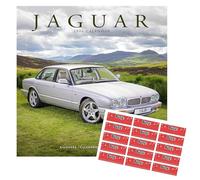 Jaguar Calendar 2026 | Square Wall Calendar | 16 Month | With Free Organisational Stickers