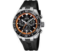 Jaguar Men's Swiss Watch J1021/4 - Chronograph, Sapphire Glass, Black, Orange Detail, Black/White, Classic