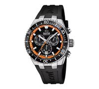Jaguar Men's Swiss Watch J1021/4 - Chronograph, Sapphire Glass, Black, Orange Detail, Black/White, Classic