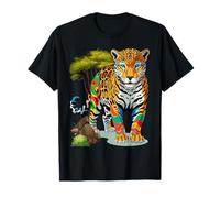 Jaguar Colorful Animal Zoo Jaguars T-Shirt