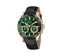 Jaguar Connected J959/2 Men's Hybrid Smartwatch - Rose Gold-tone Stainless Steel, Green Dial