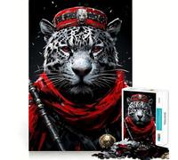 Jaguar Crimson Warrior 1000 Piece Jigsaw Puzzle FreeTime Game Smooth Thick Fun Challenge Birthday Surprise (38x26cm)