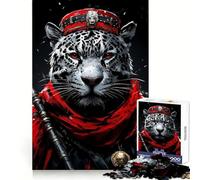 Jaguar Crimson Warrior 1000 Pieces Jigsaw Puzzles for Teenagers Memory Train Smooth Thick Home Game Birthday Art Gift (38x52cm)
