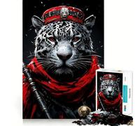 Jaguar Crimson Warrior 1000 Pieces Jigsaw Puzzles for Teenagers Memory Train Smooth Thick Home Game Birthday Art Gift (38x52cm)