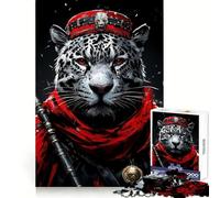 Jaguar Crimson Warrior Jigsaw for Teenagers1000 Pieces Brain Skill True Detail Pattern Assemble Christmas Idea (50x75cm)