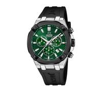 Jaguar - Diplomatic Chronograph - Quartz Watch Movement - Case Thickness: 12.75 mm - Case Width: 44 mm - Stainless Steel - 10 ATM, verde, 44, strip