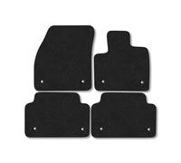 Jaguar E-Pace (2021+) Car Mats Accessories Tailored Fit Carpet Floor Mats Non Slip Black Trim Full Coverage Compatible Accessory Front Rear Set Anti Slip Granulated Backing Hand-Finished Clips