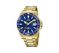 JAGUAR Executive Collection Model Watch J877/1, 43.5 mm Blue Case with Plated Steel Strap for Men