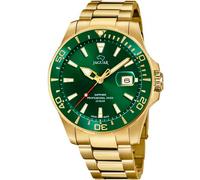 JAGUAR Watch Model J877 / 2 from The Executive Collection, 43.5 mm Green case with Plated Steel Strap for Men J877/2