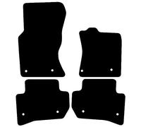 Jaguar F Pace 2016 Onwards 4 Piece Set Car Mats UK-Made Tailored Fit Carpet Floor Mats Full Coverage Compatible Accessory Black Trim