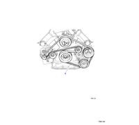 Jaguar Genuine Engine Drive Belt Alternator Fan Auxiliary Fits XK8 XJ NCA2211AC