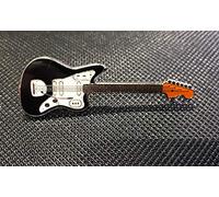 JAGUAR GUITAR ENAMEL PIN BADGE GREAT GIFT FOR MUSIC LOVERS (BLACK/WHIT)