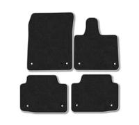 Jaguar I-Pace (2018+) Premium Car Mats Accessories Tufted-Pile Carpet Grey Trim Tailored Fit Non-Slip Floor Mats Compatible Full Front & Rear Set Full Coverage Hand-Finished Accessory with Clips