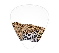 Jaguar in den Printed pick set - 12 pieces, thin, medium and thick guitar picks, suitable for guitar, bass, electric guitar and ukulele
