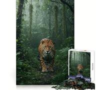 Jaguar in Misty Jungle 1000-piece Jigsaw Puzzles Mindful Game Anxiety Relief Enjoyable Challenge Home Art (50x75cm)