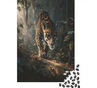 Jaguar in The Forest Puzzle 38x26cm/1000pcs Puzzles, Die Für Erwachsene Und Personen Ab 14 Jahren Geeignet Sind