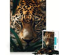 Jaguar In The Jungle 1000 Piece Jigsaw Puzzles for Teenagers Brain Think Snug Connection Real Challenge Christmas Idea (38x52cm)