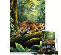 Jaguar in The Jungle 1000 Piece Jigsaws for Teenagers Sharp Logic Sharp Edge Family Activity (50x75cm)