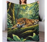 Jaguar in The Jungle Cuddle Blanket for Adults Cozy Home Décor Snuggle Blankets for Adults Car Grandma Snug Gifts 80x90inch(200x230cm)
