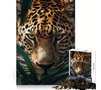 Jaguar In The Jungle Jigsaw Puzzle 1000 Piece for Teenagers Cognitive Boost Smooth Connection Fun Play Art Piece (50x75cm)
