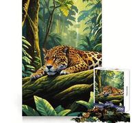 Jaguar in The Jungle Jigsaw Puzzle1000 Pieces Stress Relief Play Good Thick Family Enjoyable Unique Gift (38x26cm)