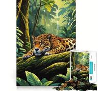 Jaguar in The Jungle Jigsaw Puzzle1000 Pieces Stress Relief Play Good Thick Family Enjoyable Unique Gift (38x26cm)