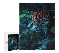 Jaguar in The Night Adult Puzzle, 500 PCS, Relaxing Jigsaw Activity, An Engaging Indoor Activity for Quiet Evenings, at Home