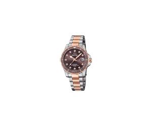 Jaguar J871/2 Executive Ladies' Analog Watch - Brown Dial, Bronze-Tone Stainless Steel Case, Sapphire Glass, 25mm, 20 ATM