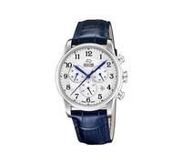 Jaguar J968/4 Men's Acamar Chronograph Watch - Stainless Steel Case, Blue Leather Strap