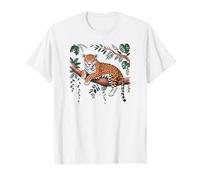 Jaguar, Jungle Cat, for Animal and Tropical Plant Lovers T-Shirt