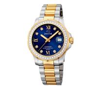 JAGUAR Watch Model J893/2 from The Woman Collection, 34.5 mm Blue case with Two-Tone Steel Strap for Women