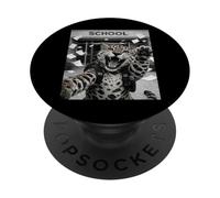Jaguar Last Day Of School Summer Break Funny Meme Selfie PopSockets Adhesive PopGrip