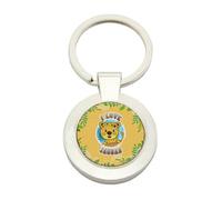 Jaguar Love, Best Gift for Animal Lovers, I Love Jaguars Design, Ractangle and round Metal Key Ring. (Round)