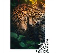 Jaguar Love Romance Hug 52x38cm 1000pcs Jigsaw Puzzle, 1000 Piece