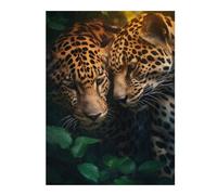 Jaguar Love Romance Hug Decorative Jigsaw Puzzle for Adults, 500 PCS