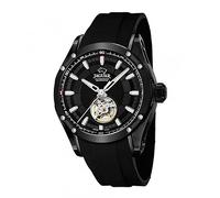 JAGUAR Men's Automatic Watch J813/1, 44 mm Black Case with Black Rubber Strap