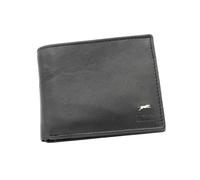 JAGUAR Men's Genuine Leather Wallet, Card Slots with RFID Protection and Coin Purse, Black - Mod.2, Modello 2, Classic